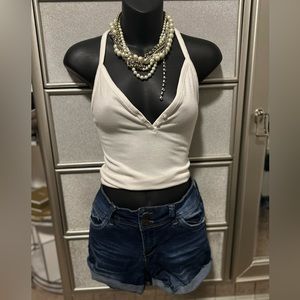 Dark Denim Shorts (Butt Lifting)